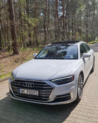 Audi A8 cena 210000 przebieg: 97000, rok produkcji 2019 z Warszawa małe 667